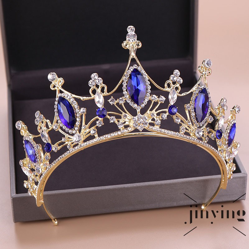 Vương miện cài tóc GETNOIVAS đính đá phong cách vintage