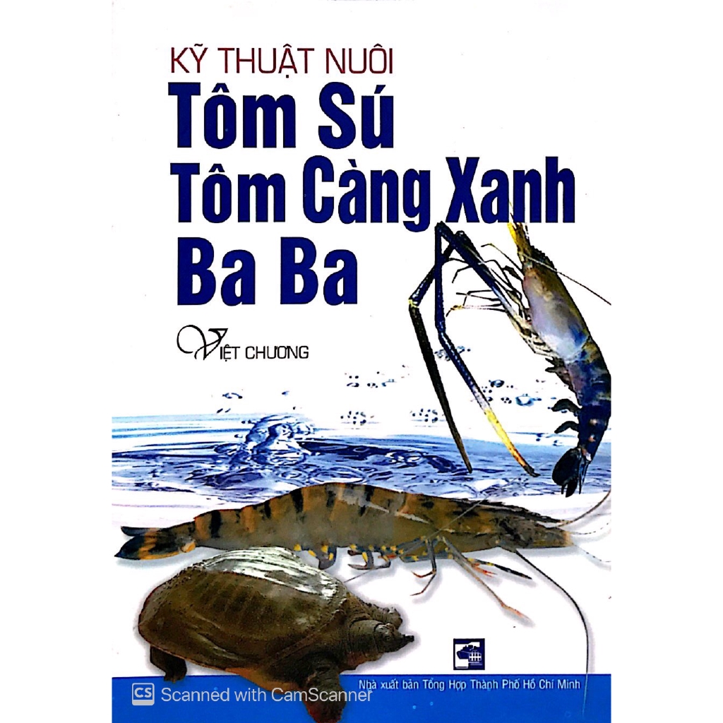 Sách - Kỹ Thuật Nuôi Tôm Sú, Tôm Càng Xanh, Baba