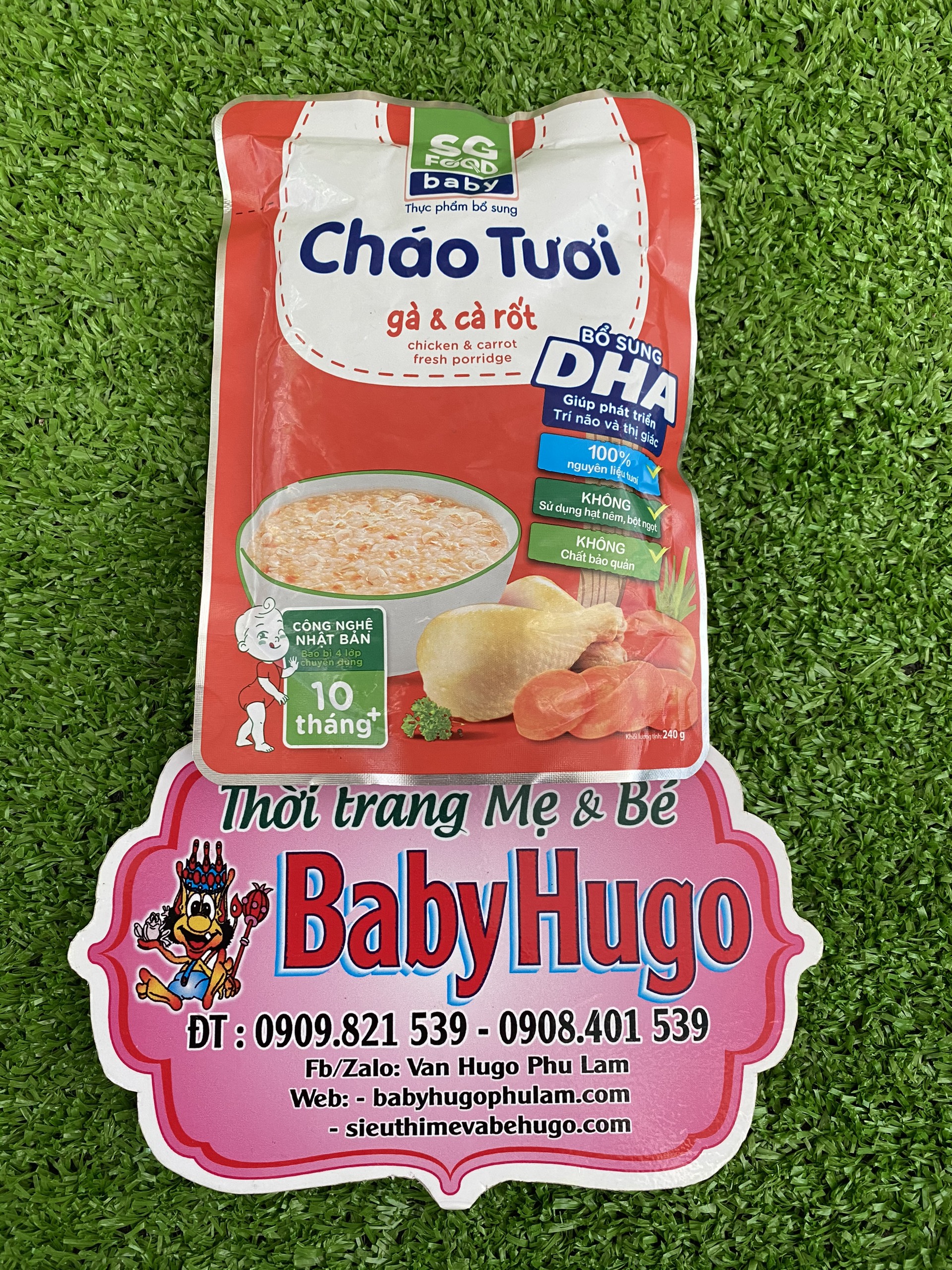 [CHÍNH HÃNG HÀNG CÔNG TY] Cháo tươi SG FOOD ăn dặm cho bé đủ vị KHÔNG CHẤT BẢO QUẢN