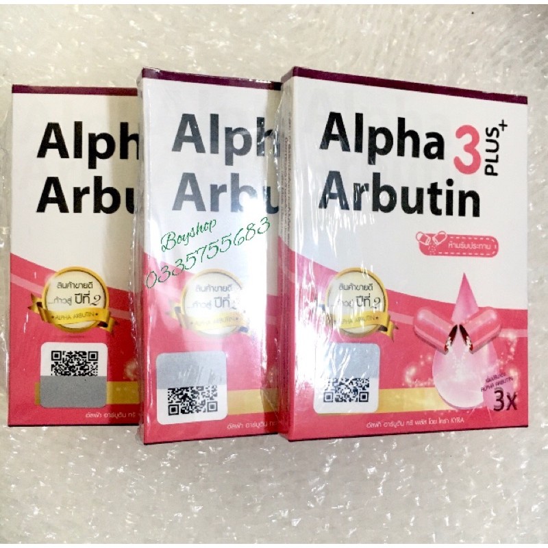 ☘Viên kích trắng Alpha Arbutin 3 Plus New UV hàng chuẩn có tem cào check code | BigBuy360 - bigbuy360.vn