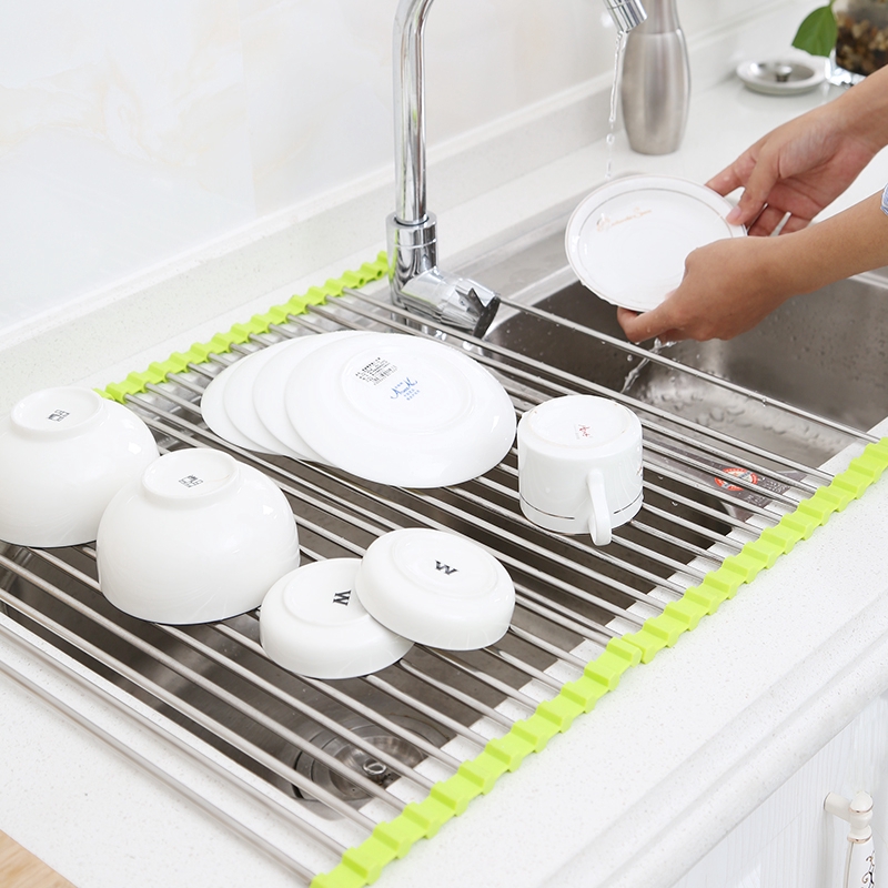 Giá gác chén bát để bồn rửa chén tiện dụng cho nhà bếp