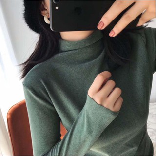 ( XẢ HÀNG )Áo len dệt kim nữ Ao len nữ cổ lọ