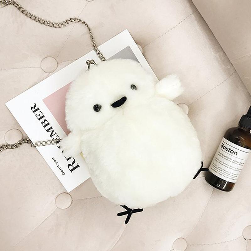 Túi Đeo Chéo mini Hình Chú Gà Nhồi Bông Dễ Thương Phong Cách Hàn Quốc