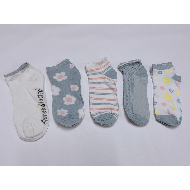 Set 5 đôi tất xinh vớ cổ ngắn họa tiết cực hàn quốc tất ngắn cổ