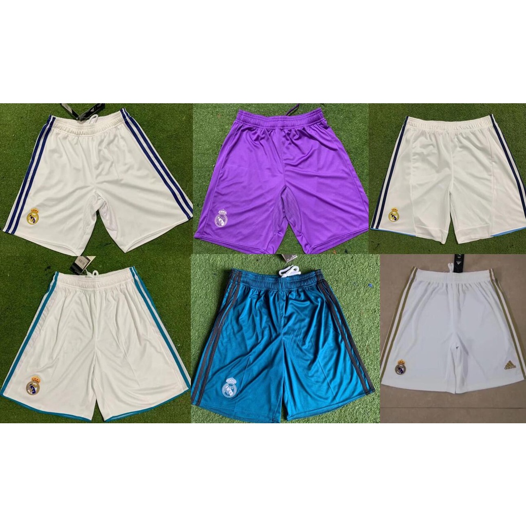 Quần Short Bóng Đá Phong Cách Retro 2016 2017 2018 2019 Real Madrid 2012 2013