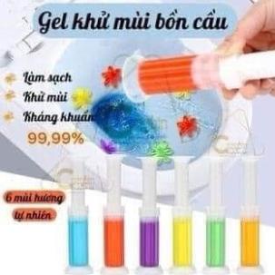 (giá sỉ) Gel khử mùi bồn cầu tạo hình hoa xinh xắn - hộp 10 bông