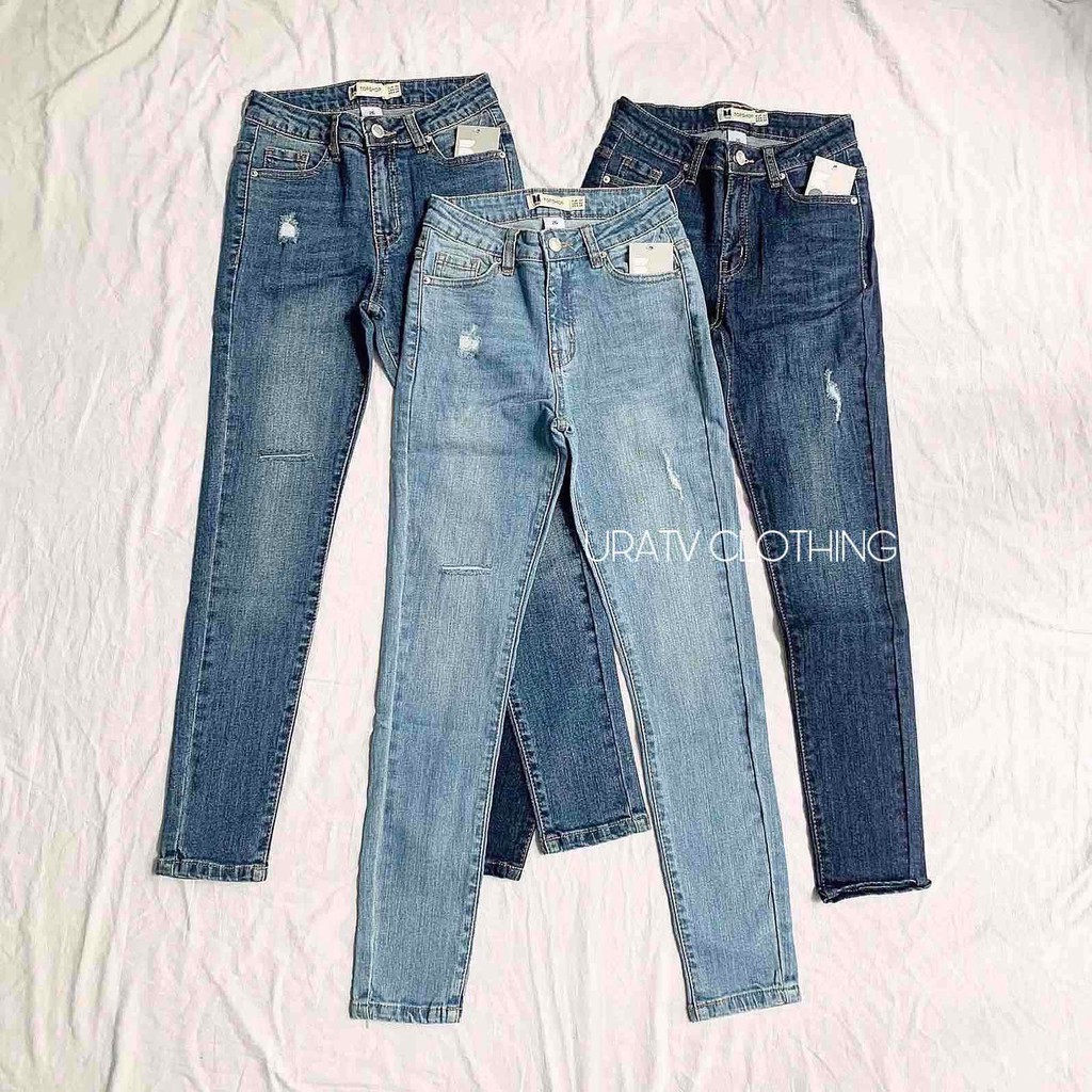 [FREESHIP - ẢNH CHÍNH CHỦ] Quần skinny 9 tấc RÁCH 2 điểm T0PSH0P
