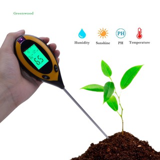 Máy đo độ PH & độ ẩm nhiệt độ cây trồng 4 trong 1