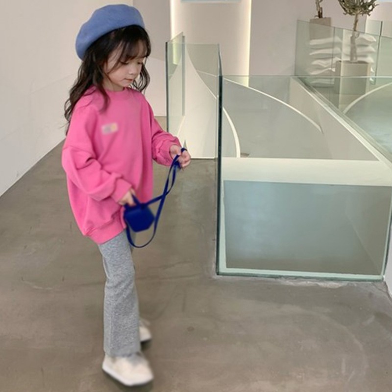 Quần Dài Ống Loe Co Giãn Thời Trang Cho Bé Gái