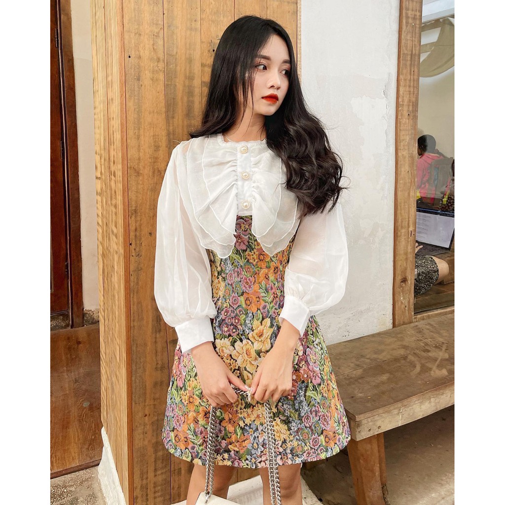 [Mã FAMARAL1 giảm 10K đơn 50K] ĐẦM THIẾT KẾ NƠ HOA CAO CẤP( JESSI DRESS) | BigBuy360 - bigbuy360.vn
