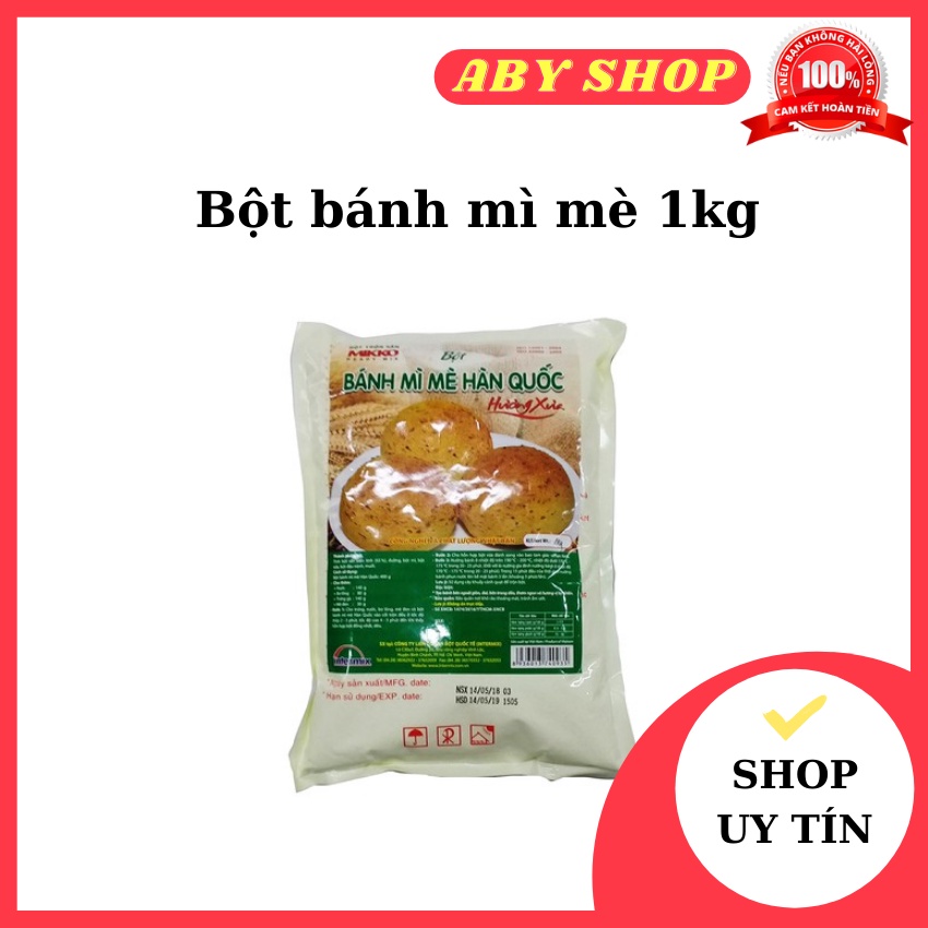 Bột bánh mì mè 1kg ⚡ GIÁ TỐT NHẤT ⚡ bột mikko chuyên dụng làm bánh mì mè Hàn Quốc