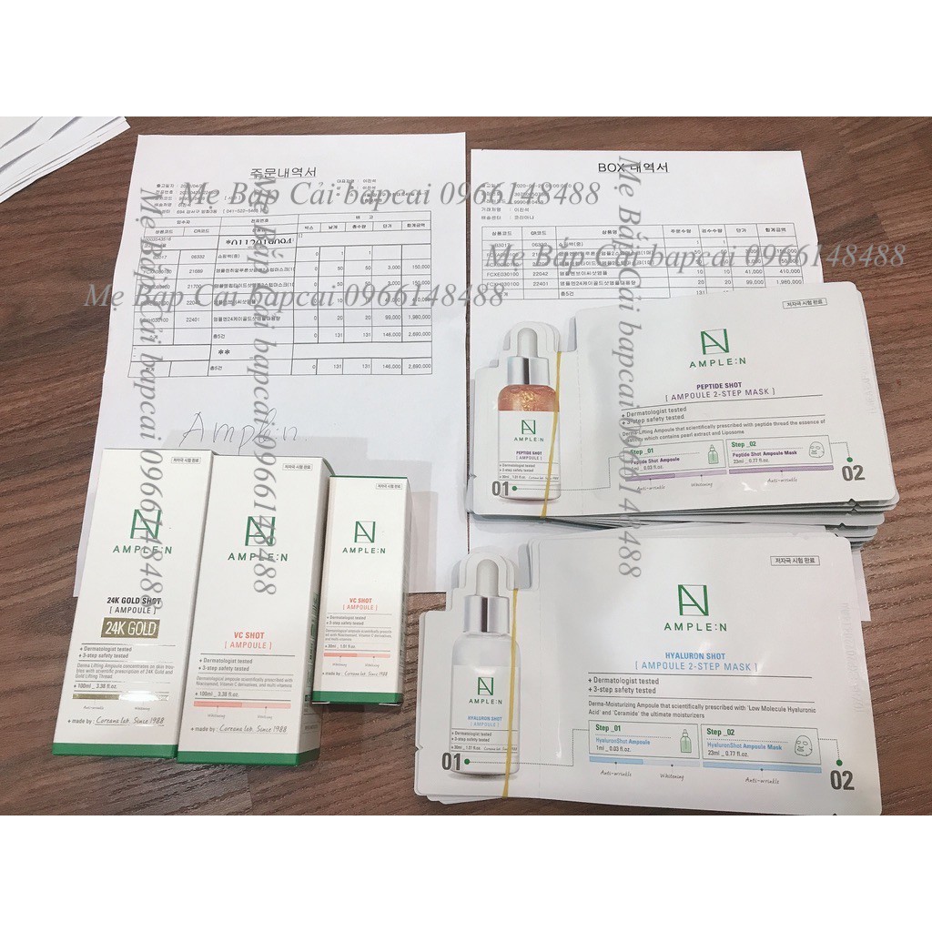 MBC Tinh chất dưỡng da Amplen Ampolue 7 loại size 10/30/100ml thanh lý