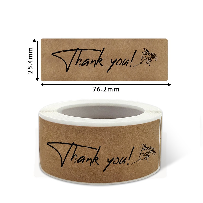 Cuộn tem cảm ơn - nhãn dán THANK YOU, tem niêm phong chữ nhật đủ mẫu cực đẹp, thiết kế sang trọng