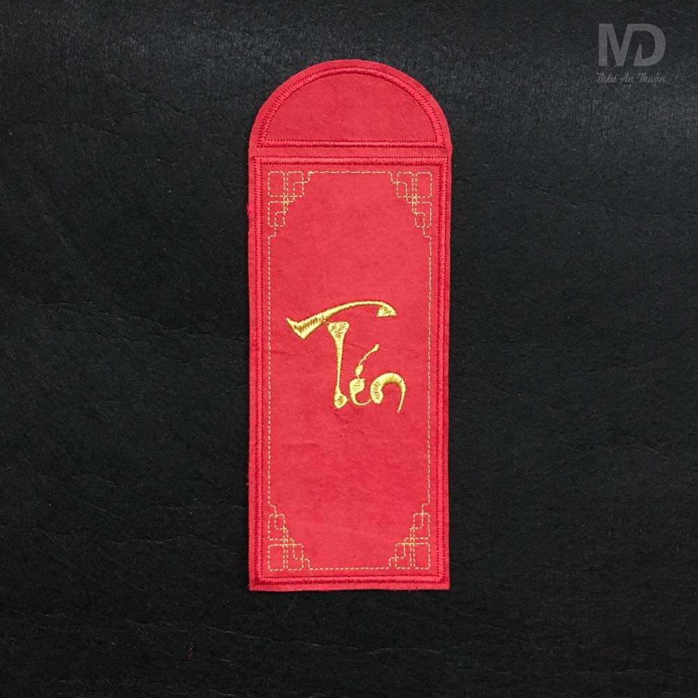 Chữ Tín - Lì xì tết thêu vải