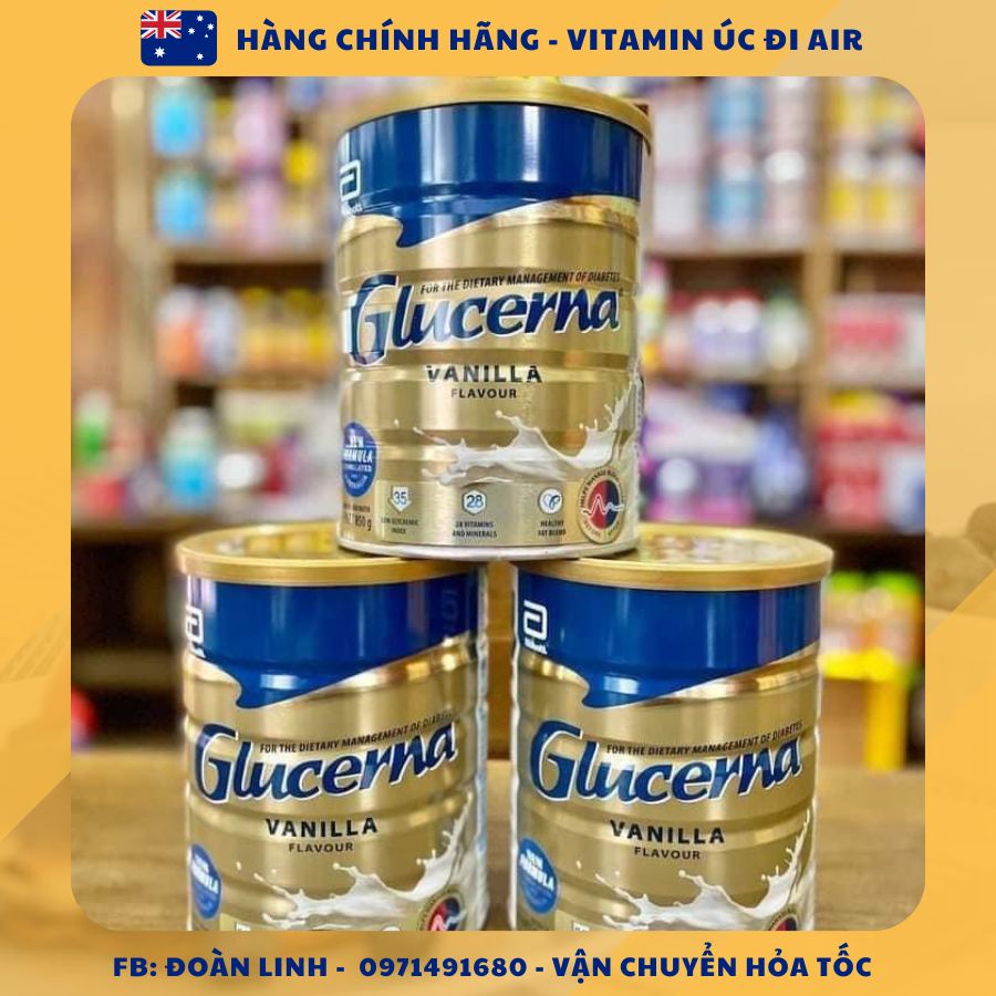 Sữa Glucerna 850gr Úc dành cho người tiểu đường