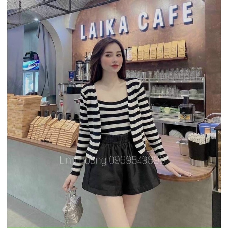 Set áo 2in1 gồm 1 áo hai dây và 1 áo khoác - A5P