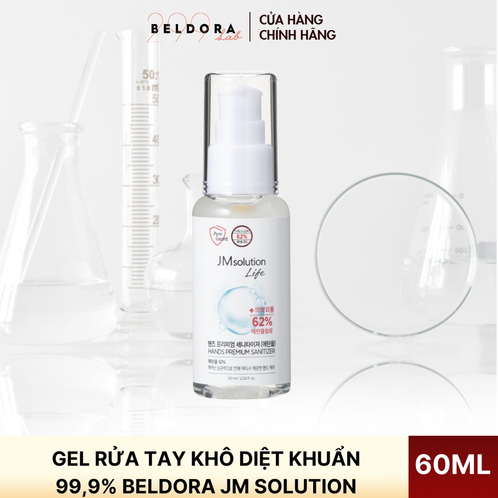 Gel Rửa Tay Khô Diệt Khuẩn 99,9% Beldora JM Solution 60ml