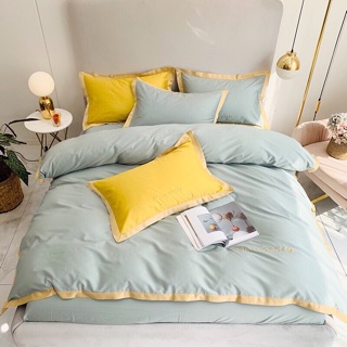 Drap lụa Celine Dream 4 món, chăn kèm ruột sẵn