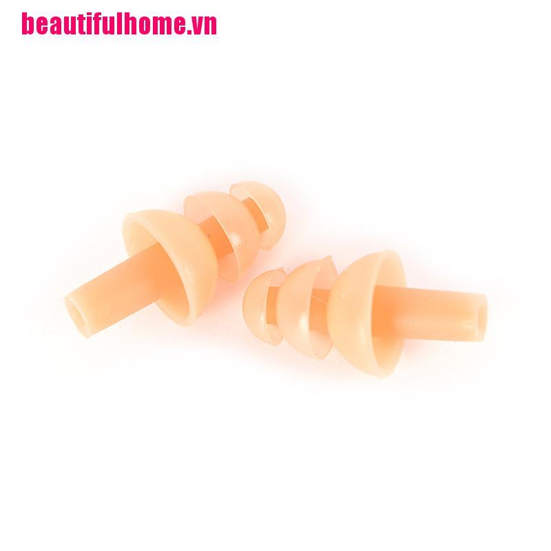 Cặp Nút Bịt Tai Chống Ồn Bằng Silicone Chất Lượng Cao