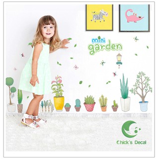 Decal dán tường MINI GARDEN