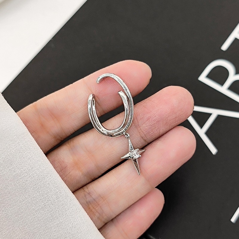 Khuyên Tai Hình Chữ Thập Phong Cách Harajuku Thời Trang Cá Tính