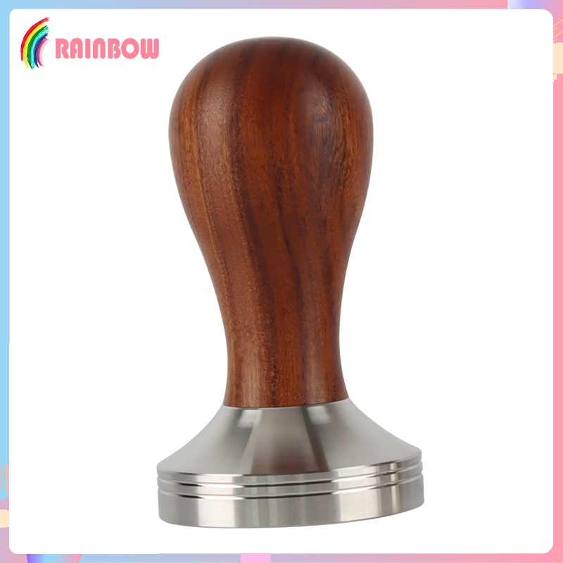 Búa Đập Cà Phê Espresso Bằng Thép Không Gỉ Với Tay Cầm Gỗ Tiện Dụng Hahaha1