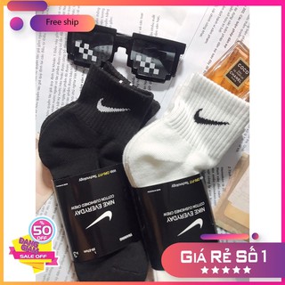 🔥FREESHIP🔥 Combo(3 Đôi) Tất/Vớ Nike Dry-Fit Cổ Vừa Gym Nam Nữ