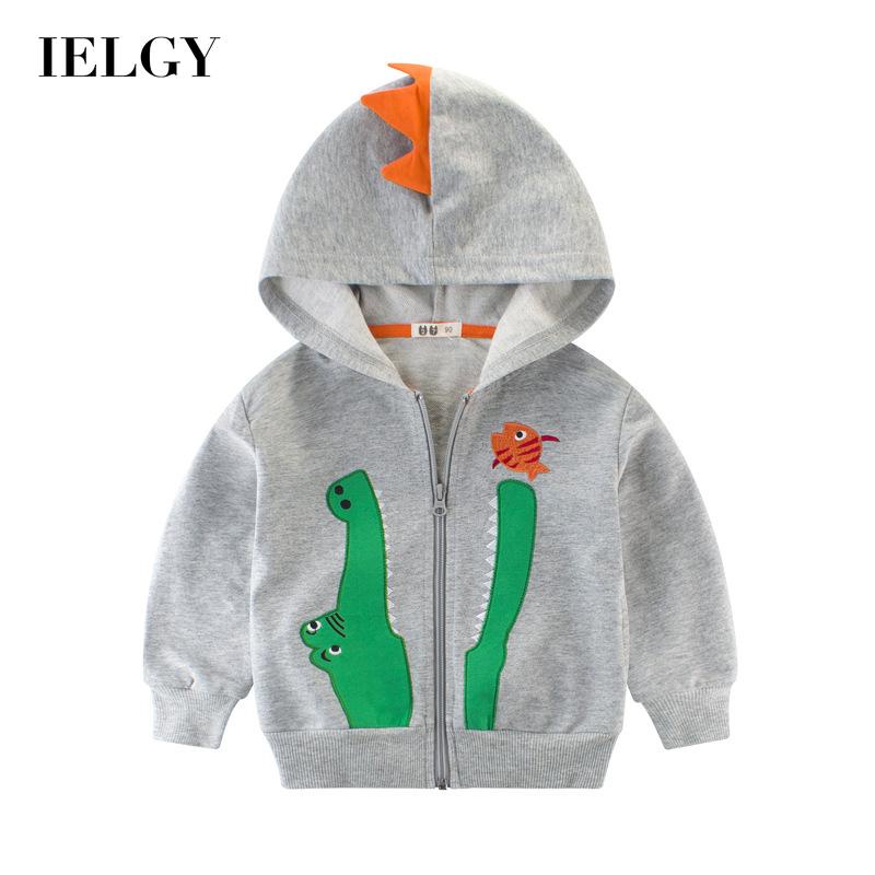 Áo sweater IELGY từ cotton họa tiết hoạt hình thời trang cho bé trai
