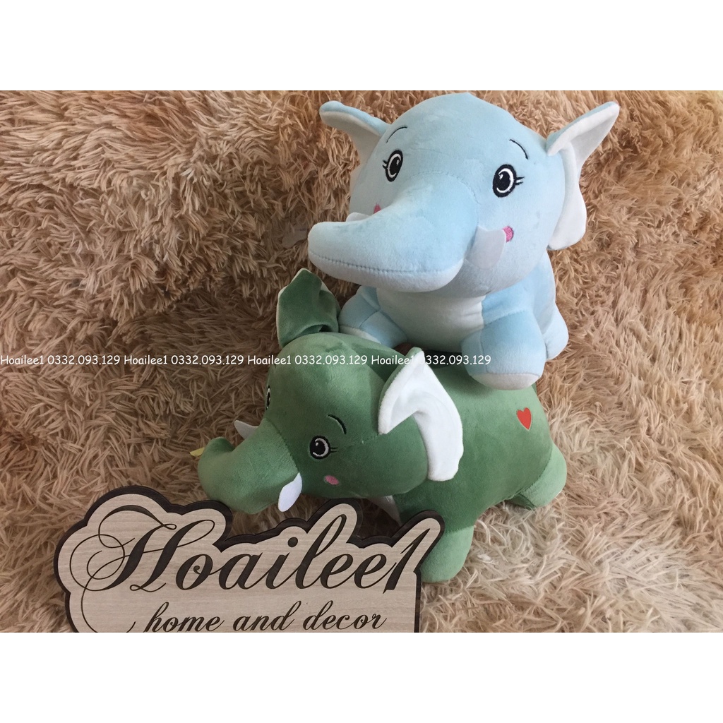 Gấu bông thỏ hồng.khủng long.quả bơ.mèo xám.voi con.ngựa pony thú nhồi bông mềm mịn, size 40cm