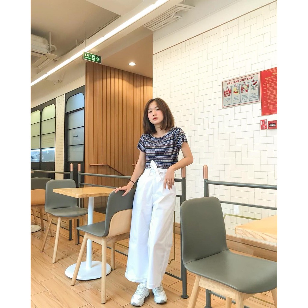 Quần suông ống rộng lưng thun kèm thắt lưng - Comfy Pants SODA POP