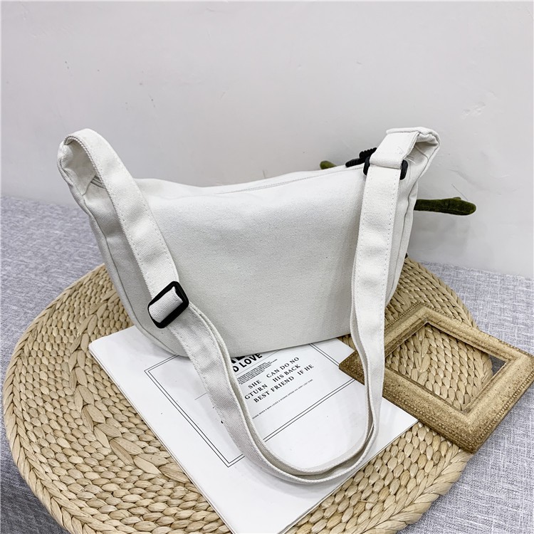 Túi Vải Canvas Đeo Chéo Đi Học Chất Đẹp Phong Cách Ulzzang Hàn Quốc TVA03