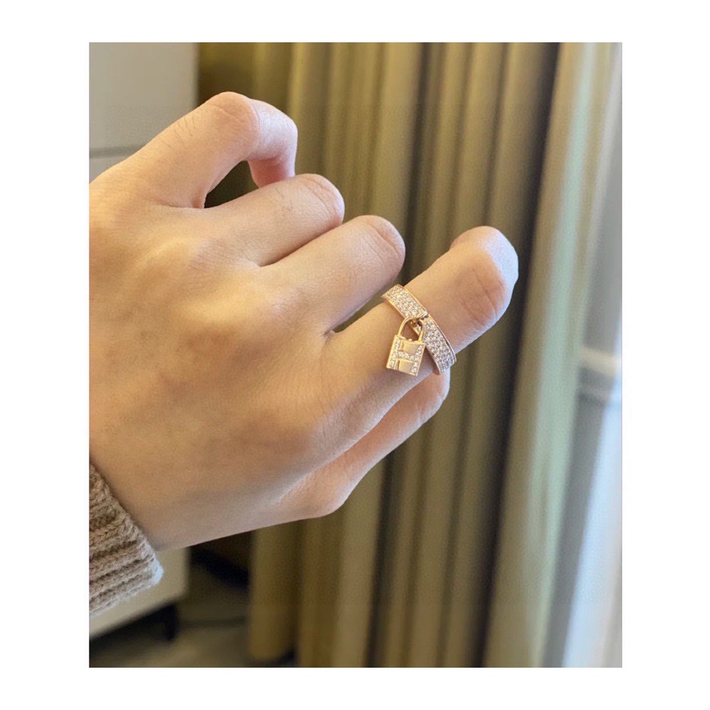 Nhẫn Mạ Vàng Hồng 925 Đính Đá Thời Trang Cho Cặp Đôi