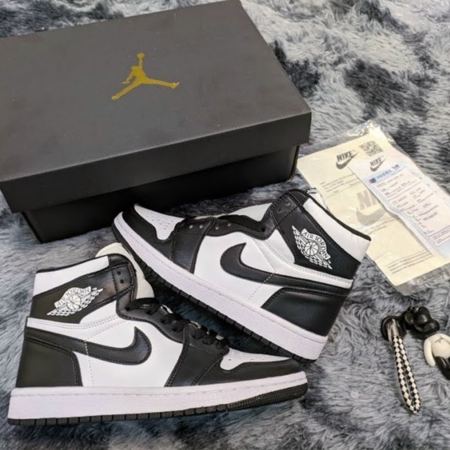 Giày Jordan cao cổ đen trắng [ XẢ HÀNG] Giày thể thao JD1 high PANDA cao cấp nam nữ | BigBuy360 - bigbuy360.vn