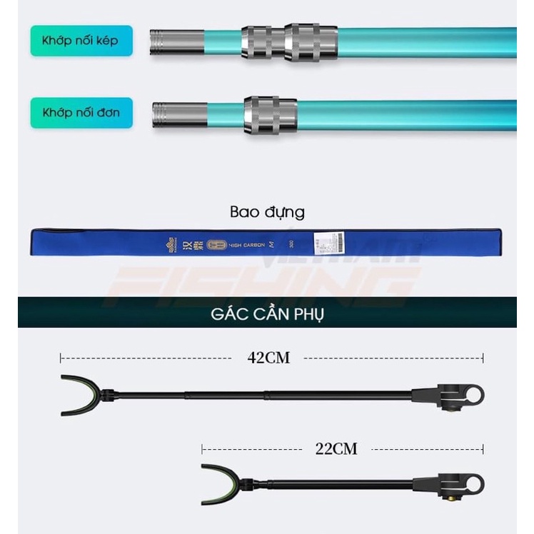 Gác Cần Carbon Handing Siêu Cứng 2021