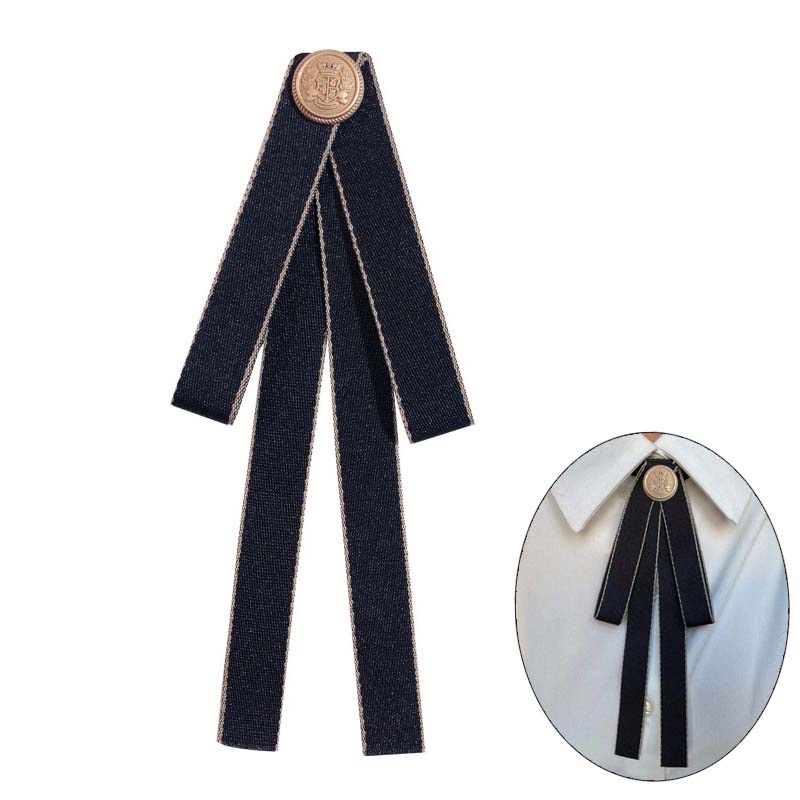 Cài Áo Hình Nơ Màu Đen Đồng Phục Học Sinh