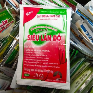Siêu lân đỏ qt04 20ml phân bón lá siêu ra rễ cực mạnh