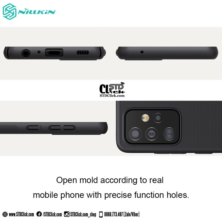 ỐP LƯNG SAMSUNG GALAXY A52 - A52 5G - A52s 5G NILLKIN NHỰA CỨNG CHÍNH HÃNG