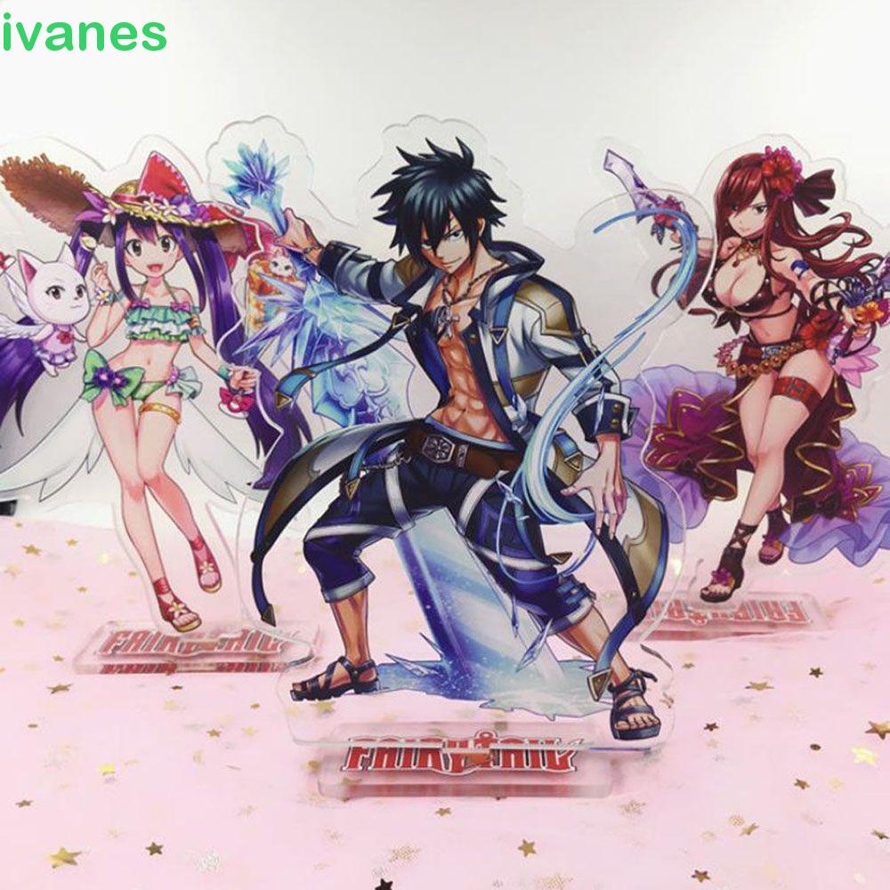 Mô Hình Nhân Vật Anime Fairy Tail Bằng Acrylic Đứng Để Bàn Trang Trí