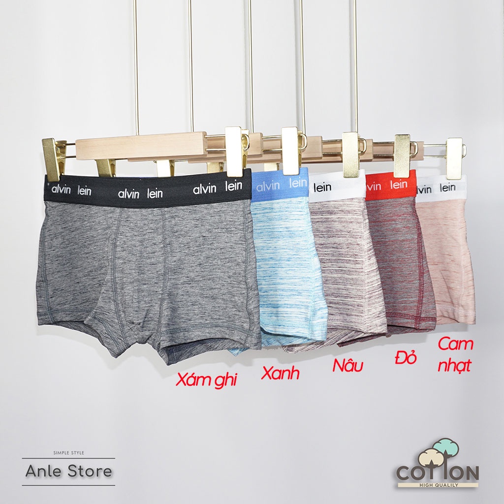 Quần lót nam BOXER Đùi hàng xuất USA Low Rise Trunk COTTON Elastane dãn 4 chiều - Quần sịp nam Kẻ Xược BXAEX