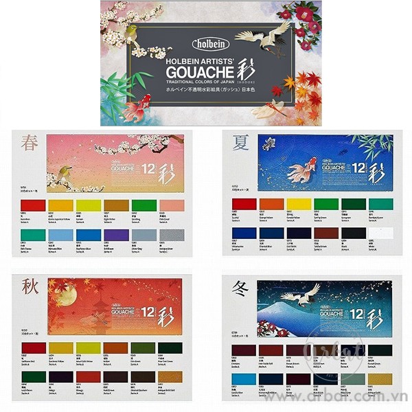 [ARBAT] Set màu gouache Holbein Irodori Seasonal