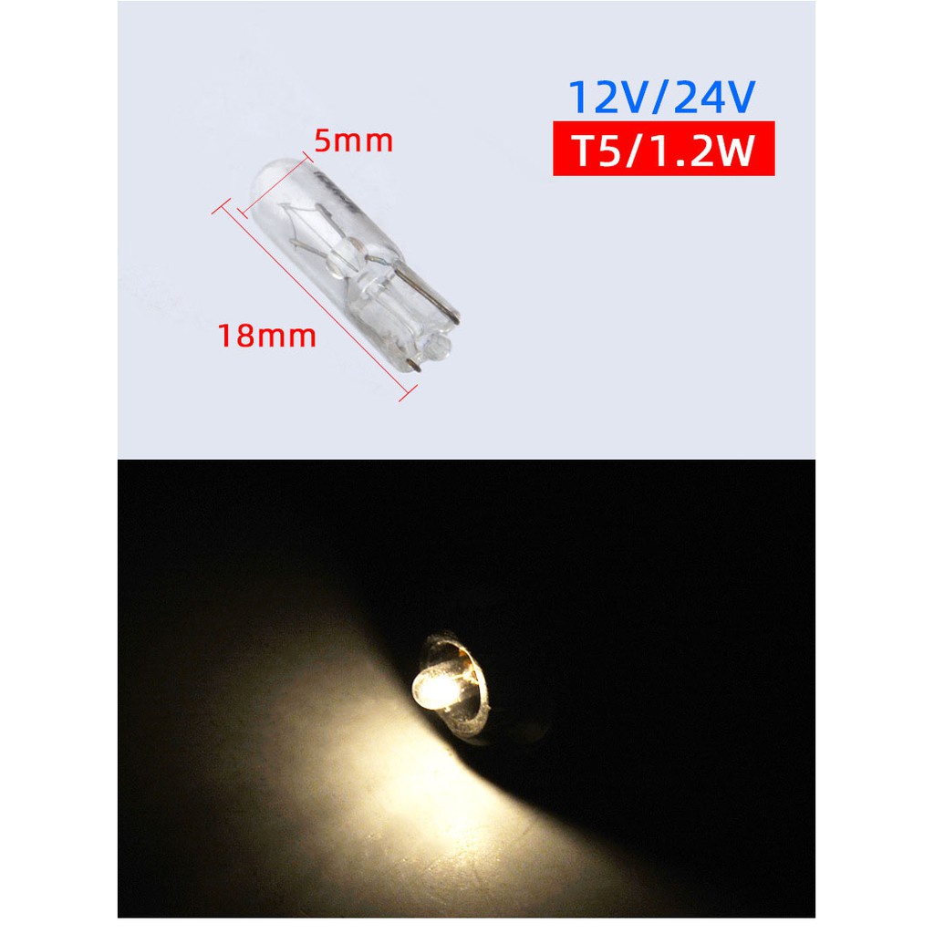 Bóng Đèn Halogen T5/T10/T15/T16/T20/S25/1156/1141/1016/G11/G18 12V Dành Cho Ô Tô