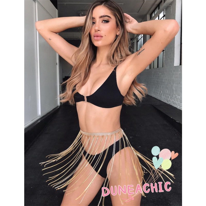 DUNEA Váy Tua Rua Lấp Lánh Của Phụ Nữ DUNEA