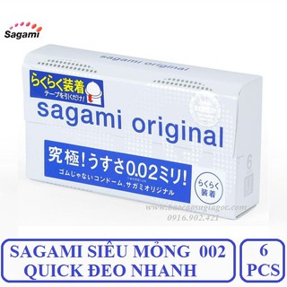 Bao cao su Sagami siêu mỏng orginal 002 Quick