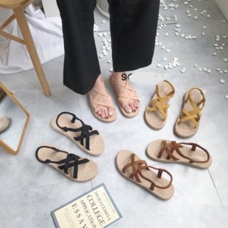 SANDAL ĐẾ CÓI QUAI CHÉO