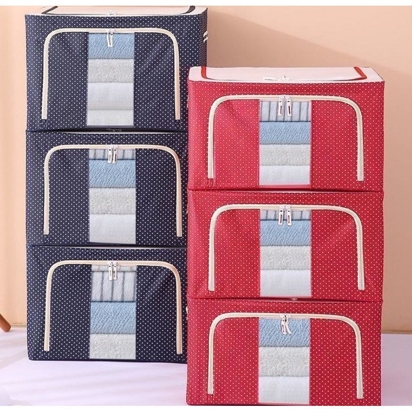 COMBO 3 Túi Đựng Chăn Màn Khung Sắt Gấp Gọn Cao Cấp 66 Lít Chính hãng Amalife