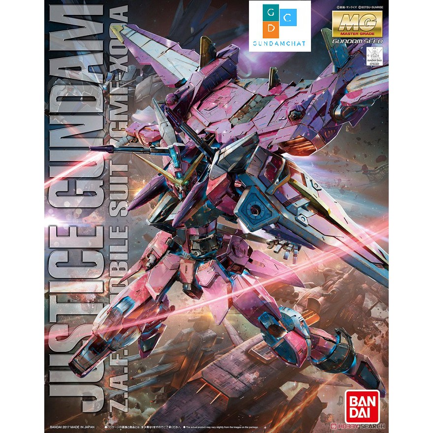 Mô hình lắp ráp MG Justice Gundam Bandai 4573102631503