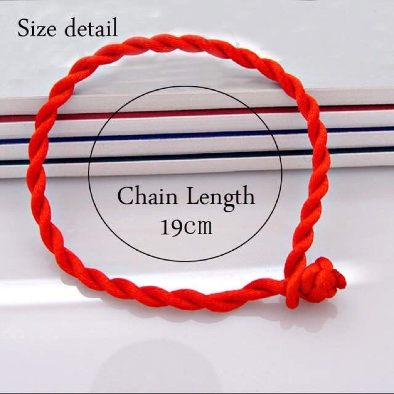10 vòng tay chỉ đỏ trơn
