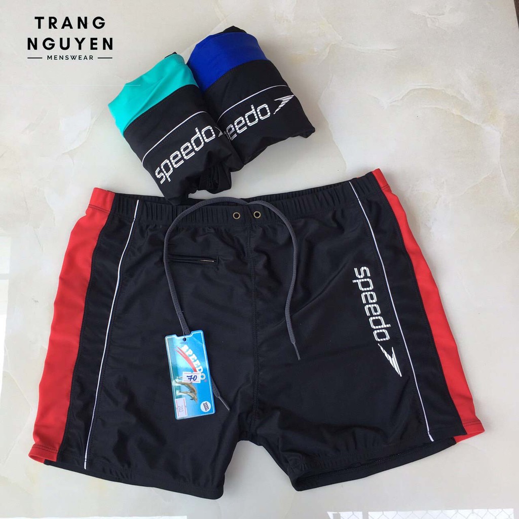 Quần Bơi Thể Thao Nam Big Size Từ 38-100kg SPEEDO Có Túi Nhỏ Tiện Dụng Co Giãn Nhiều Màu Cao Cấp Chất Lượng QB_SD