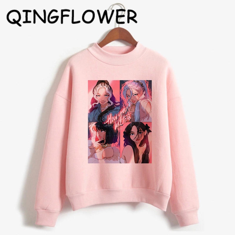 🔥Đầm Sweater dệt kim cổ lọ dáng rộng vải nhung dày thời trang thu đông hàng mới blackpink cho nữ