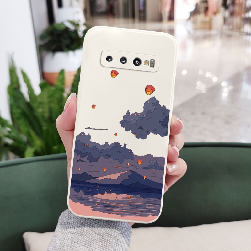 Ốp Điện Thoại Mềm Họa Tiết Hoạt Hình Sáng Tạo Cho Samsung Galaxy S10 S10E Plus S9 Plus